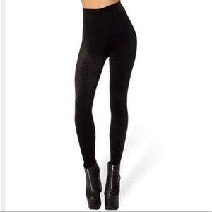 Blackmilk Velvet Black High Waisted Leggings 2.0